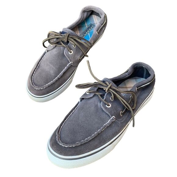 Sperry Topsider Bahama II Canvas Grey Sneakers Shoes Women’s size 9.5 - Picture 6 of 12